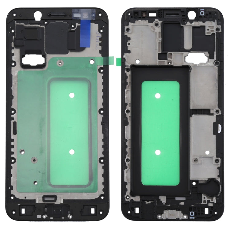 For Galaxy C8 Front Housing LCD Frame Bezel Plate(Black)