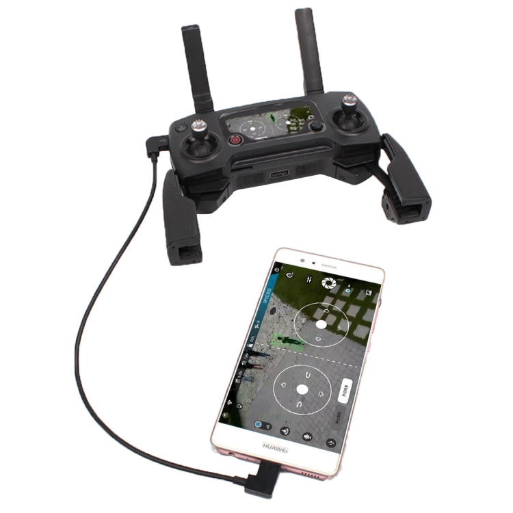 30cm Micro USB to USB-C / Type-C Converting Data Cable Connector for DJI MAVIC PRO & SPARK Remote Controller, Smartphones, Tablets - Others by PMC TechLife | Online Shopping South Africa | PMC TechLife