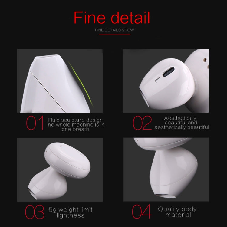 SABBAT J012 Single Ear Mini Bluetooth 4.2 In-Ear Stereo Earphone with Charging Box, For iPad, iPhone, Galaxy, Huawei, Xiaomi, LG, HTC and Other Smart Phones