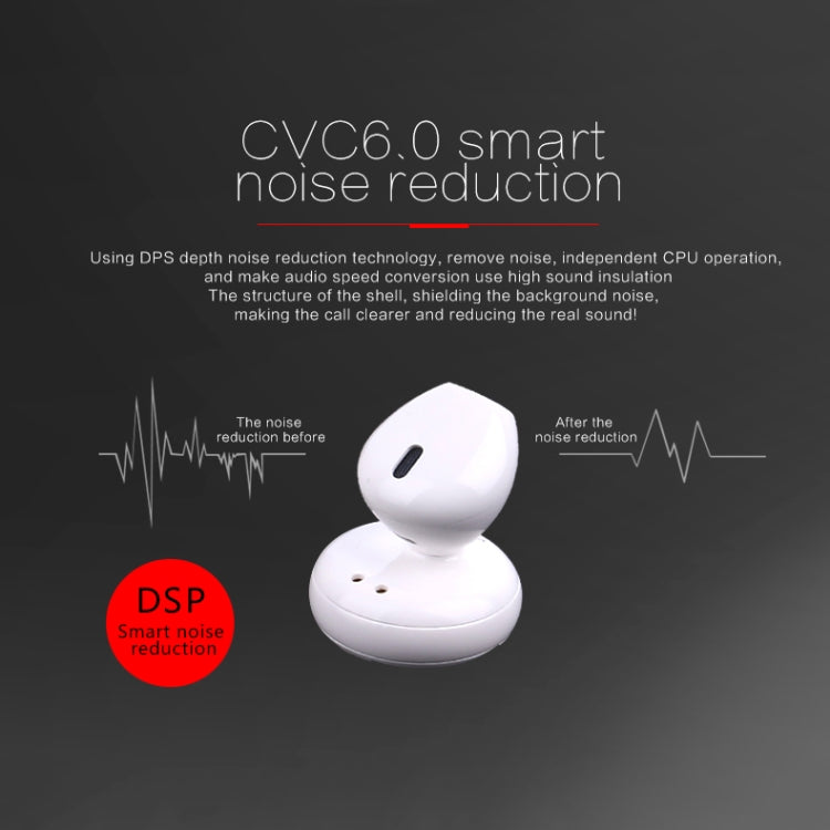 SABBAT J012 Single Ear Mini Bluetooth 4.2 In-Ear Stereo Earphone with Charging Box, For iPad, iPhone, Galaxy, Huawei, Xiaomi, LG, HTC and Other Smart Phones