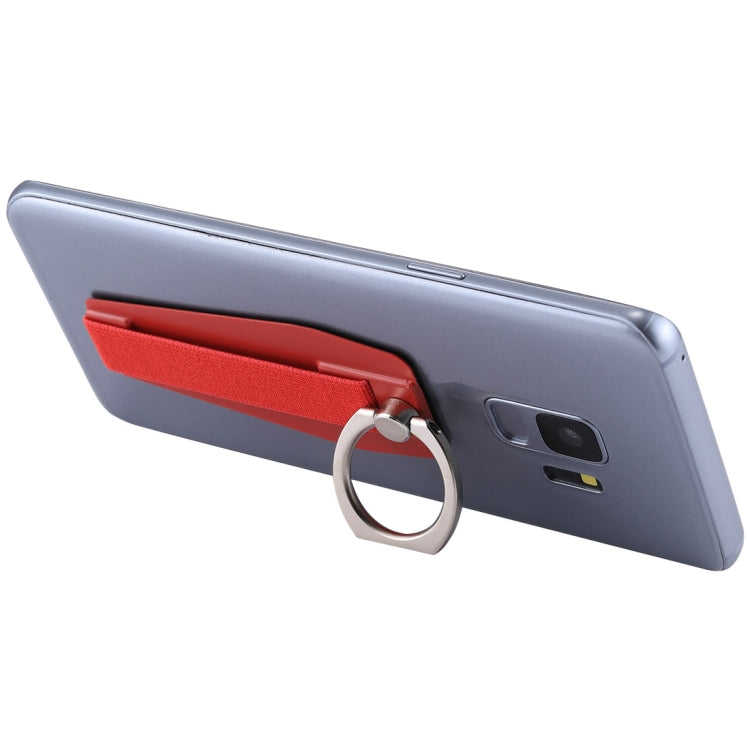 Universal Durable Finger Ring Phone Holder Sling Grip Anti-slip Stand(Red)