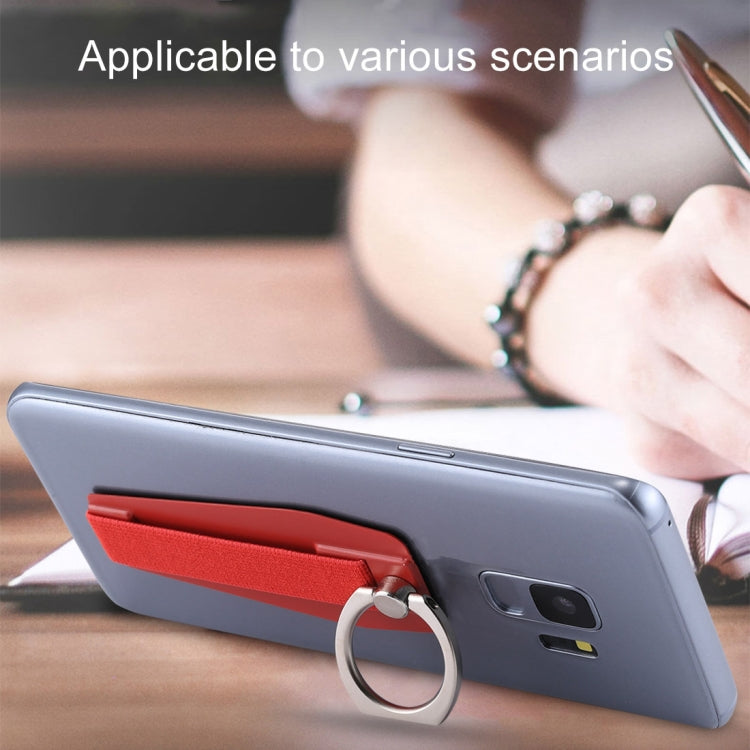 Universal Durable Finger Ring Phone Holder Sling Grip Anti-slip Stand(Red)