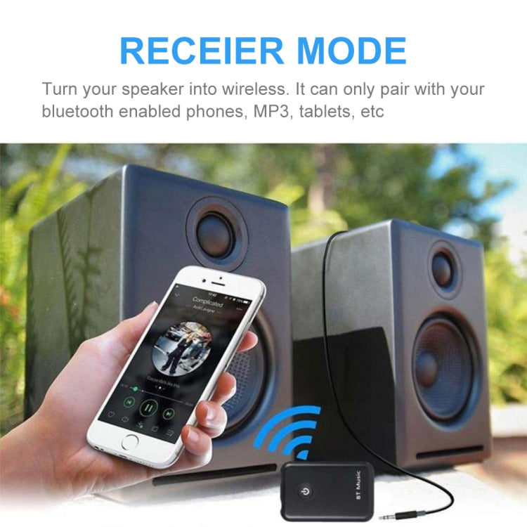 YPF-03 2 in 1 Bluetooth 4.2 Transmitter & Receiver 3.5mm Wireless Audio Adapter, Transmission Distance: 20m, For PC, TV, Home Stereo, Phone