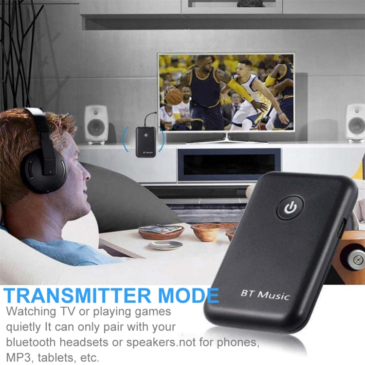 YPF-03 2 in 1 Bluetooth 4.2 Transmitter & Receiver 3.5mm Wireless Audio Adapter, Transmission Distance: 20m, For PC, TV, Home Stereo, Phone
