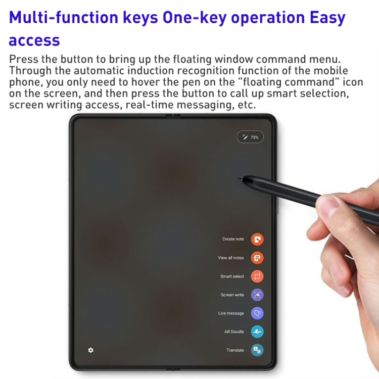 For Samsung Galaxy Z Fold3 5G/W22 5G Touch Capacitive Pen Stylus (Black)