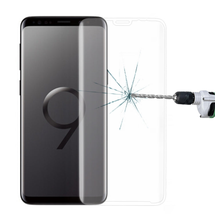 For Galaxy S9+ 9H Surface Hardness 3D Curved Edge Anti-scratch Full Screen HD Tempered Glass Screen Protector (Transparent)