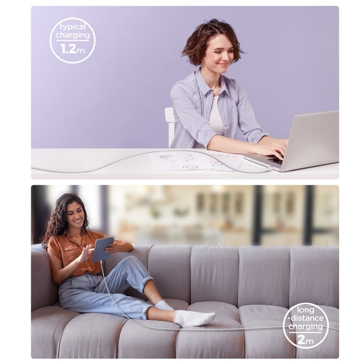 JOYROOM S-AL012A14 Multi-Color Series 2.4A USB to 8 Pin Fast Charging Data Cable, Length:1.2m(White) - Normal Style Cable by JOYROOM | Online Shopping South Africa | PMC TechLife