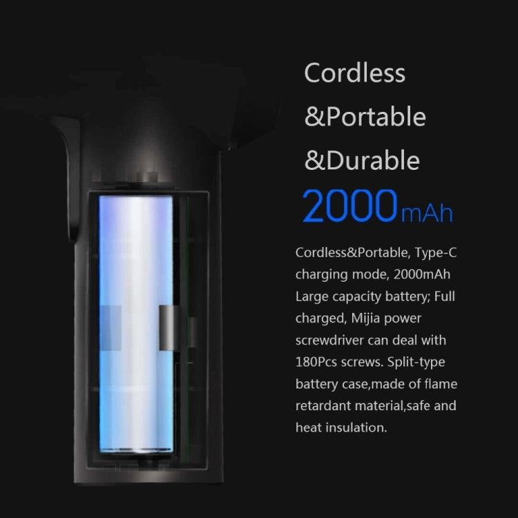 Original Xiaomi Mijia Cordless Rechargeable Screwdriver With 12 PCS S2 Screw Bits