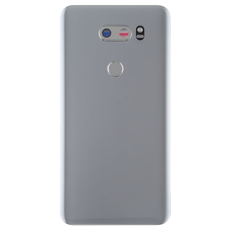 Battery Back Cover with Camera Lens & Fingerprint Sensor for LG V30 / VS996 / LS998U / H933 / LS998U / H930(Silver)