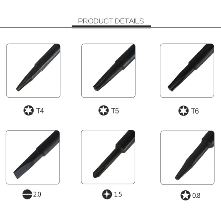 6 in 1 Precision Screwdriver Set Magnetic Electronic Screwdrivers Set for Mobile Phone Notebook Laptop Tablet - free shipping - PMC Jewellery - Order now!