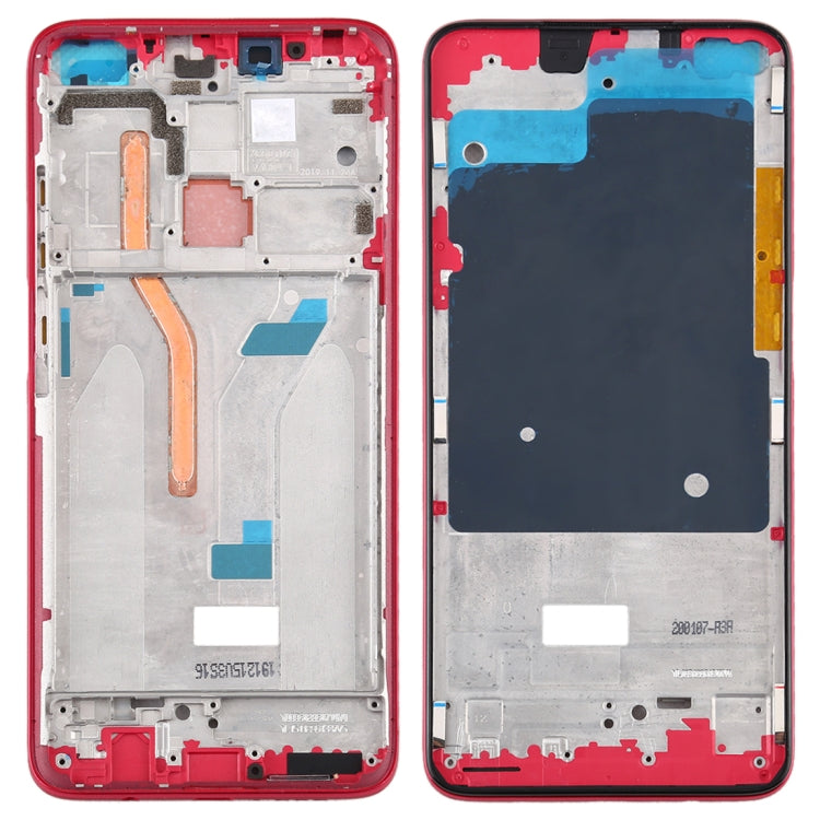 Front Housing LCD Frame Bezel Plate for Xiaomi Redmi K30, 4G Version(Red)