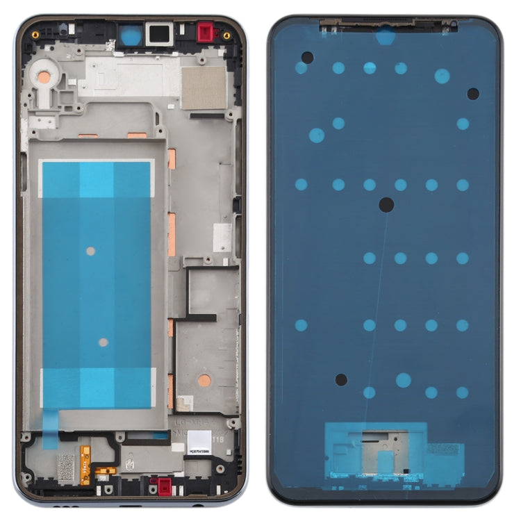 Front Housing LCD Frame Bezel Plate for LG K50 / K12 MAX / LMX520BMW / LMX520EMW(Double SIM Version)(Silver)