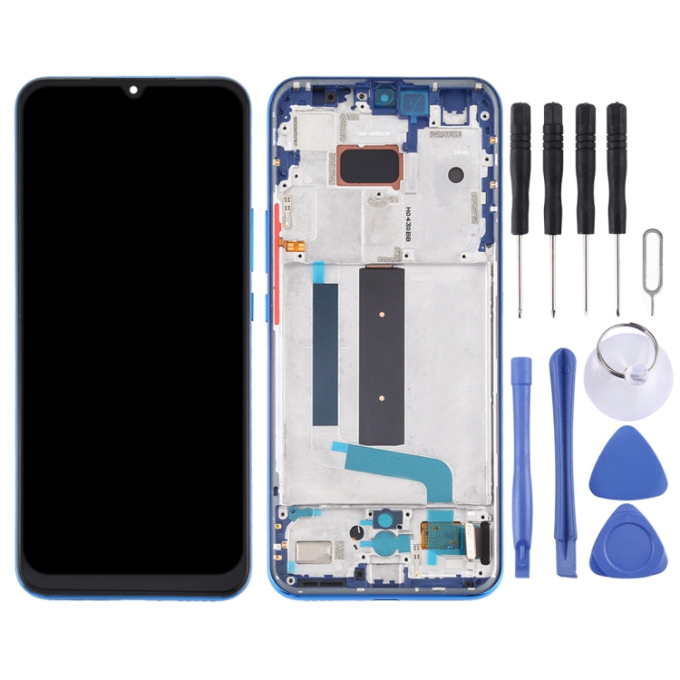 Original AMOLED LCD Screen for Xiaomi Mi 10 Lite 5G with Digitizer Full Assembly(Blue)