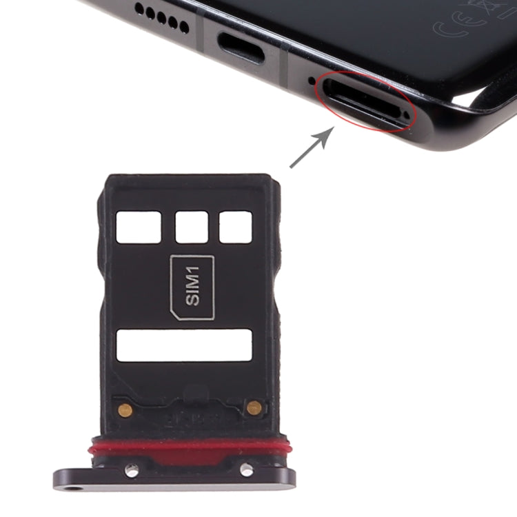 SIM Card Tray + NM Card Tray for Huawei P30 Pro(Black) - free shipping - PMC TechLife - Order now!