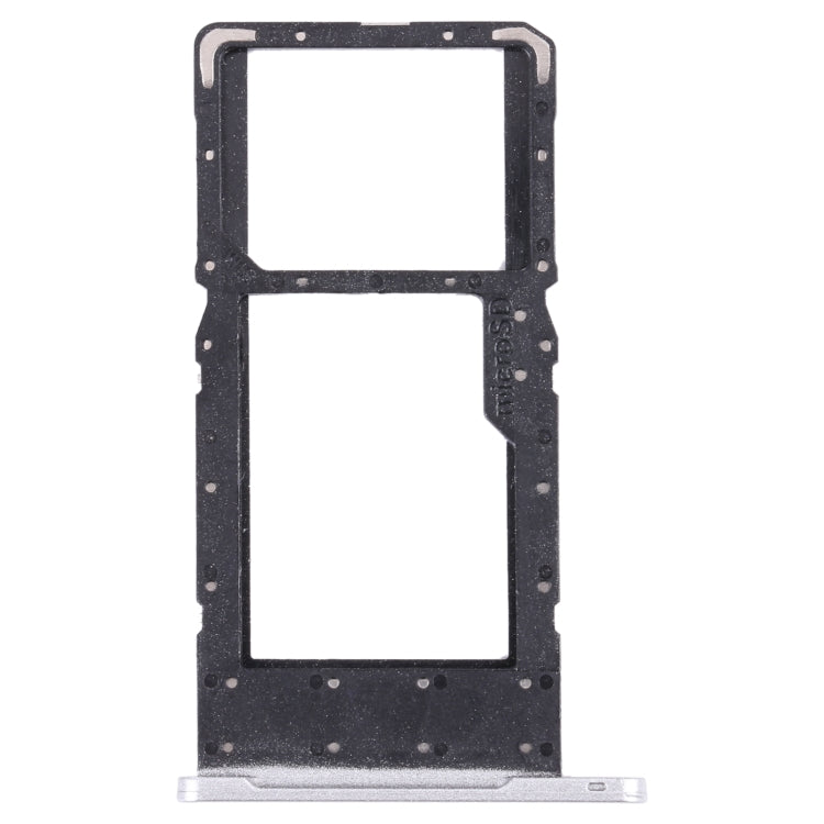 SIM Card Tray + Micro SD Card Tray for Samsung Galaxy Tab A7 Lite SM-T225 (Silver)