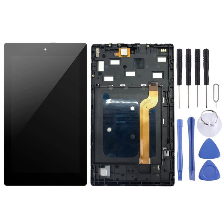 OEM LCD Screen for Amazon Kindle Fire HD 7 2019 9th M8S26G Digitizer Full Assembly with Frame���Black)