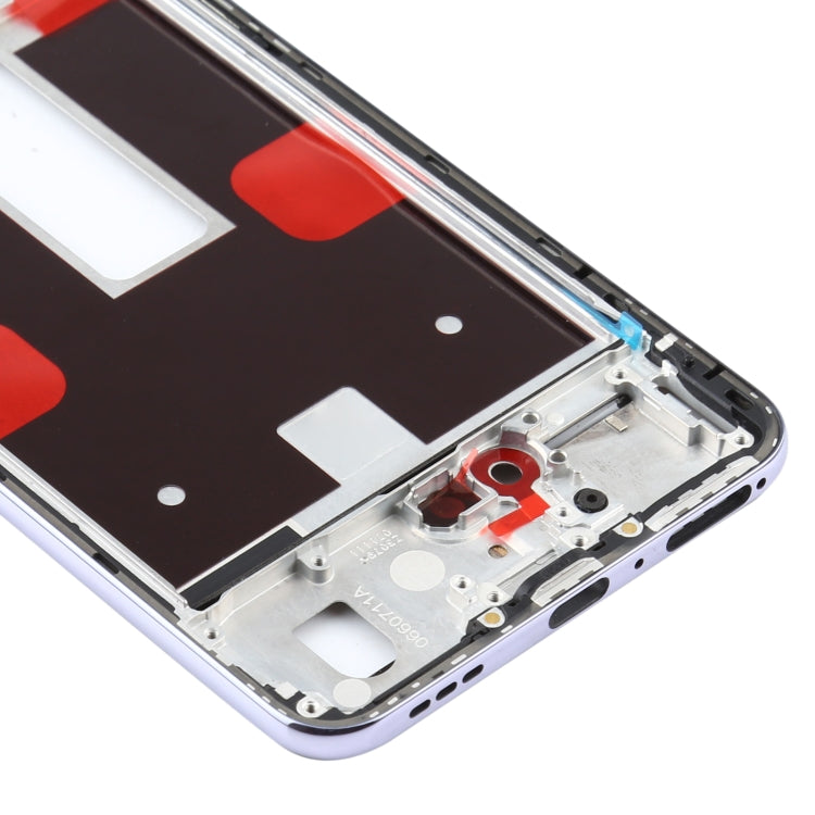 For OPPO Reno4 5G PDPM00, PDPT00, CPH2091 Front Housing LCD Frame Bezel Plate (Purple)