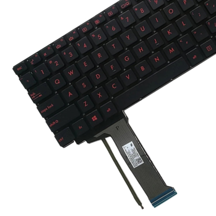 US Version Keyboard with Keyboard Backlight for Asus GL552 GL552J GL552JX GL552V GL552VL GL552VW N552VW N552VX G771JM G771JW(Black)