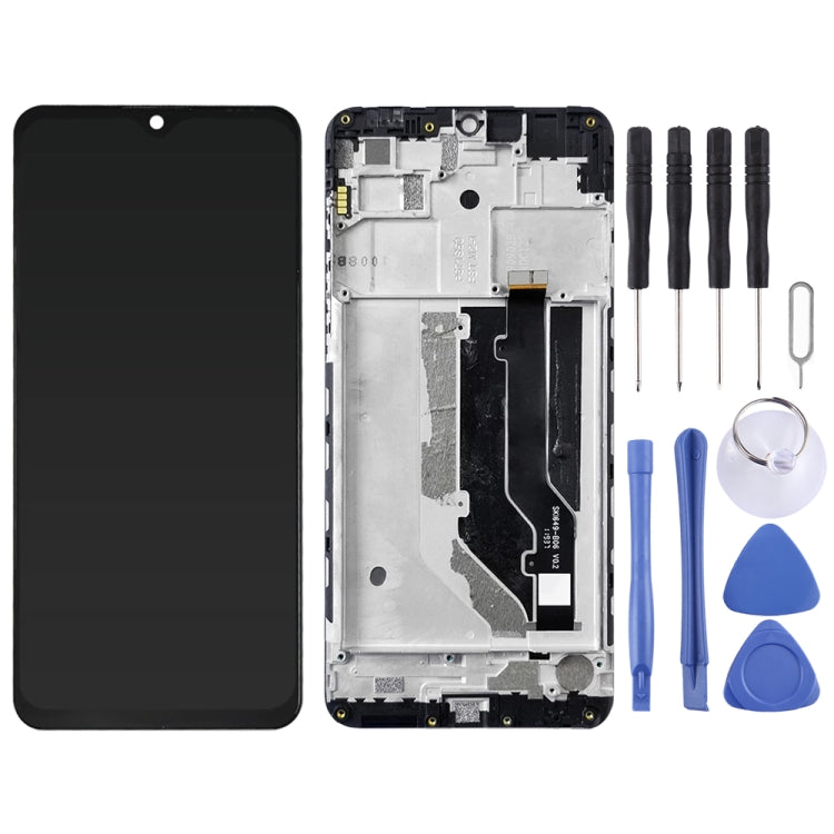 OEM LCD Screen For ZTE 20 Smart V2050 Digitizer Full Assembly with Frame���Black)