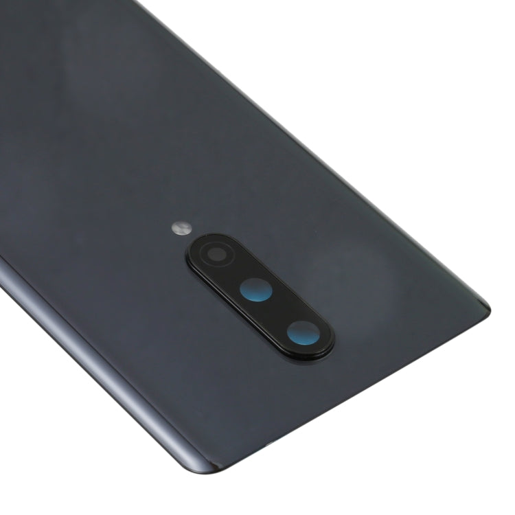 For OnePlus 8 Battery Back Cover with Camera Lens Cover (Black)