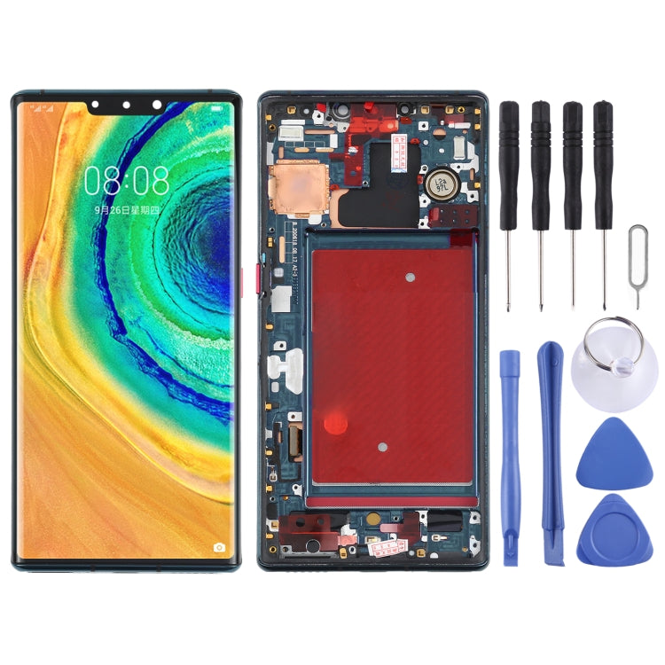 Original OLED LCD Screen for Huawei Mate 30 Pro Digitizer Full Assembly with Frame (Green)
