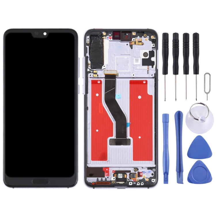 Original OLED LCD Screen for Huawei P20 Pro Digitizer Full Assembly with Frame(Twilight)