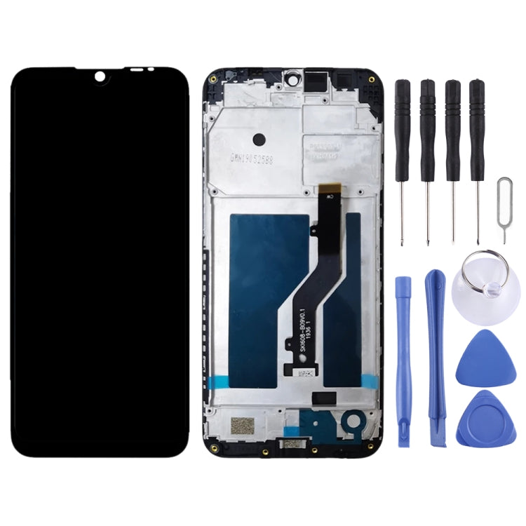 OEM LCD Screen for ZTE Blade A7 2019 2019RU Digitizer Full Assembly with Frame���Black)