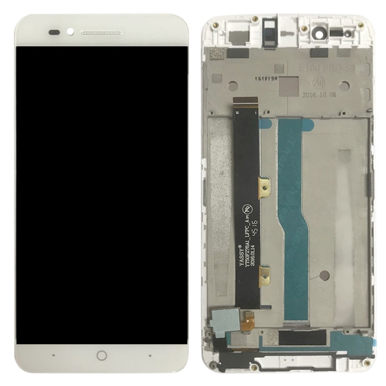 OEM LCD Screen for ZTE Blade A610 / A610C / A612 Digitizer Full Assembly with Frame���White)