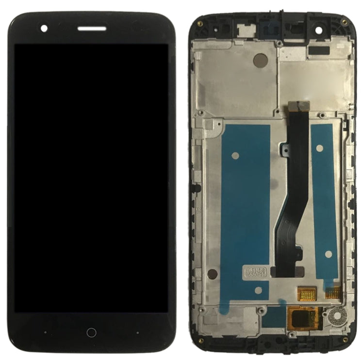 OEM LCD Screen for ZTE Blade V8 Lite Digitizer Full Assembly with Frame���Black)
