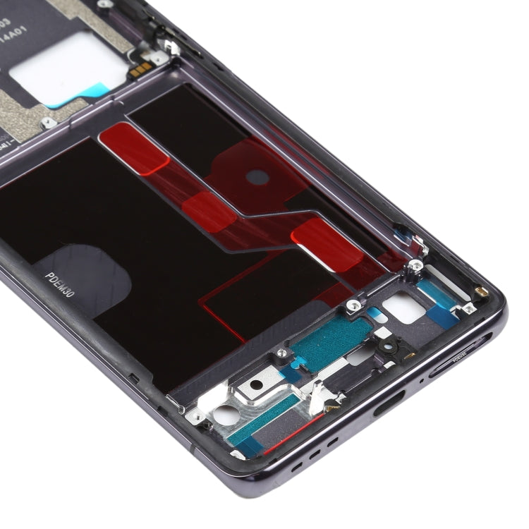 For OPPO Find X2 Pro CPH2025 PDEM30 Original Front Housing LCD Frame Bezel Plate (Black)