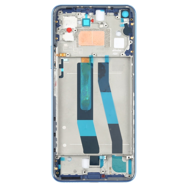Original Front Housing LCD Frame Bezel Plate for Xiaomi Mi 11 Lite 4G M2101K9AG(Blue)