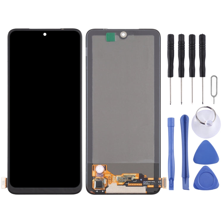 Original AMOLED Material LCD Screen and Digitizer Full Assembly for Xiaomi Redmi Note 10 4G / Redmi Note 10S / Redmi Note 11 SE India / Poco M5s M2101K7AI, M2101K7AG