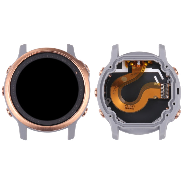 LCD Screen and Digitizer Full Assembly With Frame for Garmin Fenix 6S(Gold) - by PMC Jewellery | Online Shopping South Africa | PMC Jewellery