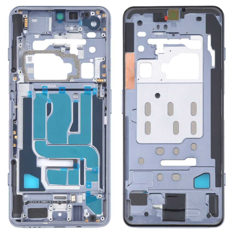 Original Front Housing LCD Frame Bezel Plate for Xiaomi Black Shark 4 / Black Shark 4 Pro SHARK PRS-H0, SHARK PRS-A0 (Silver)
