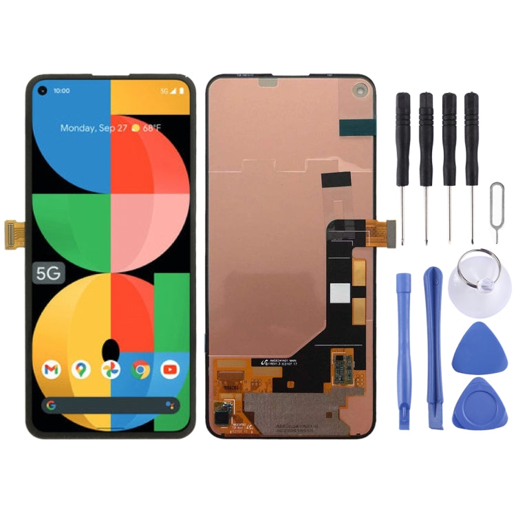 OEM LCD Screen for Google Pixel 5A 5G 2021 with Digitizer Full Assembly (Black)