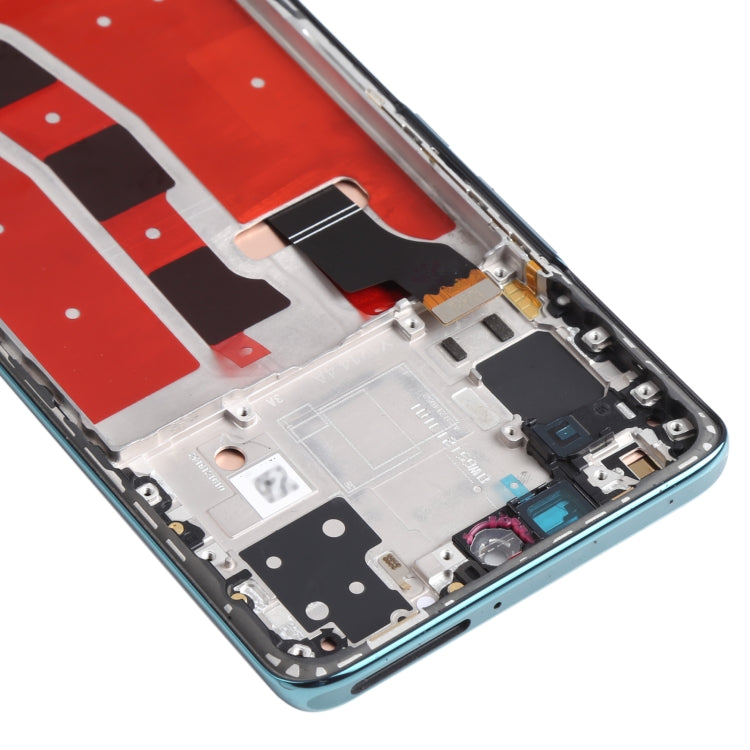 Original OLED LCD Screen for Honor V40 Lite Digitizer Full Assembly with Frame(Green)