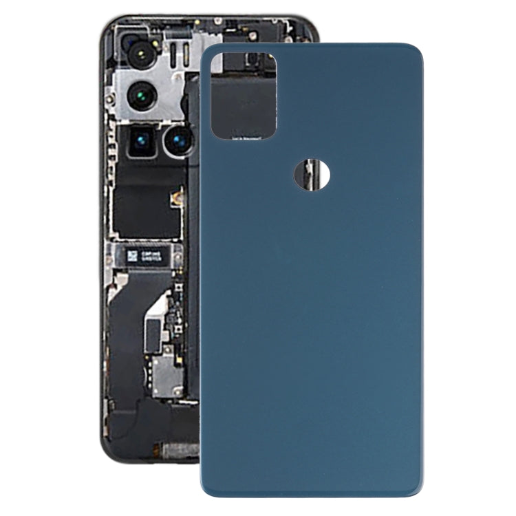 For Alcatel 3X 2020 5061 5061K 5061U Glass Battery Back Cover (Blue)