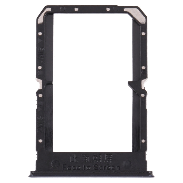 For OPPO Reno5 5G / Find X3 Lite PEGM00 PEGT00 CPH2145 SIM Card Tray + SIM Card Tray(Black)