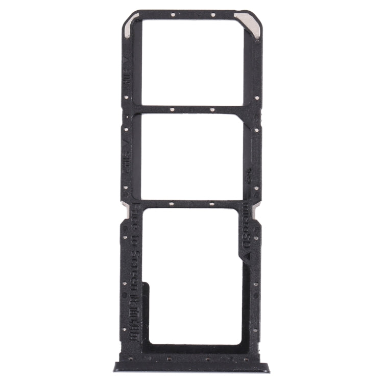 For OPPO A16 / A16S CPH2269 CPH2271 SIM Card Tray + SIM Card Tray + Micro SD Card Tray (Black)