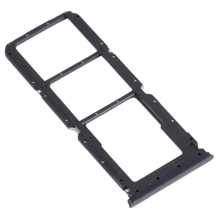 For OPPO A16 / A16S CPH2269 CPH2271 SIM Card Tray + SIM Card Tray + Micro SD Card Tray (Black)