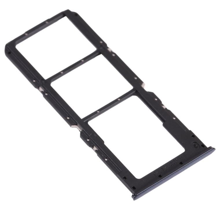 For OPPO A74 5G CPH2197 CPH2263 SIM Card Tray + SIM Card Tray + Micro SD Card Tray (Black)