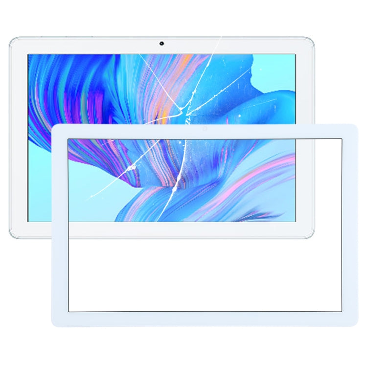 For Honor Pad X6 AGR-W09 AGR-WL09 Front Screen Outer Glass Lens (White)