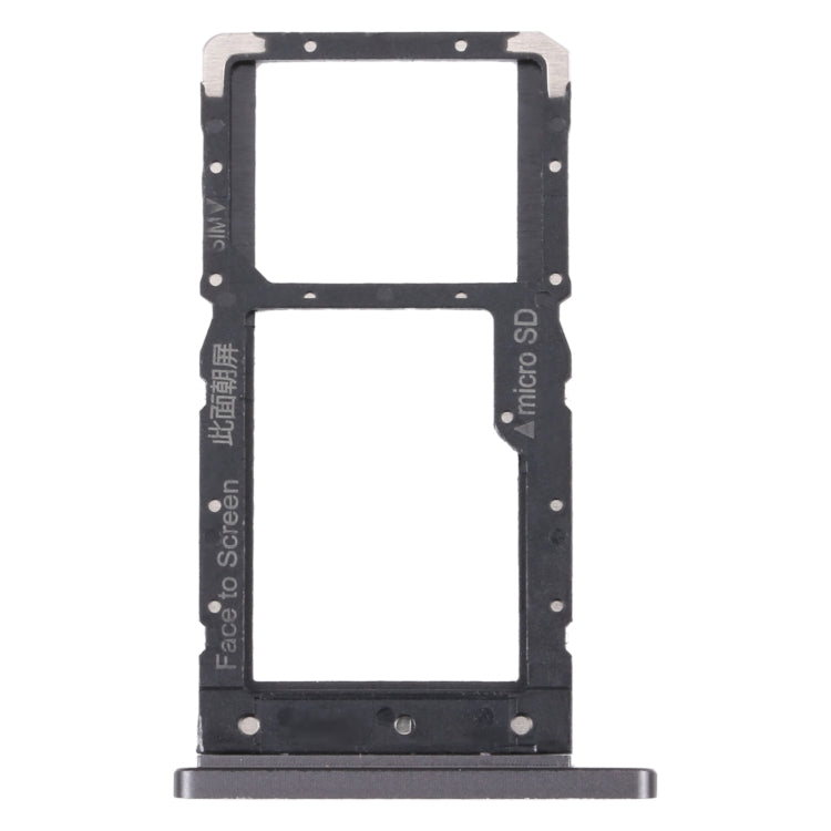 For Lenovo Tab M10 Plus TB-X606F TB-X606X SIM Card Tray + Micro SD Card Tray (Black)