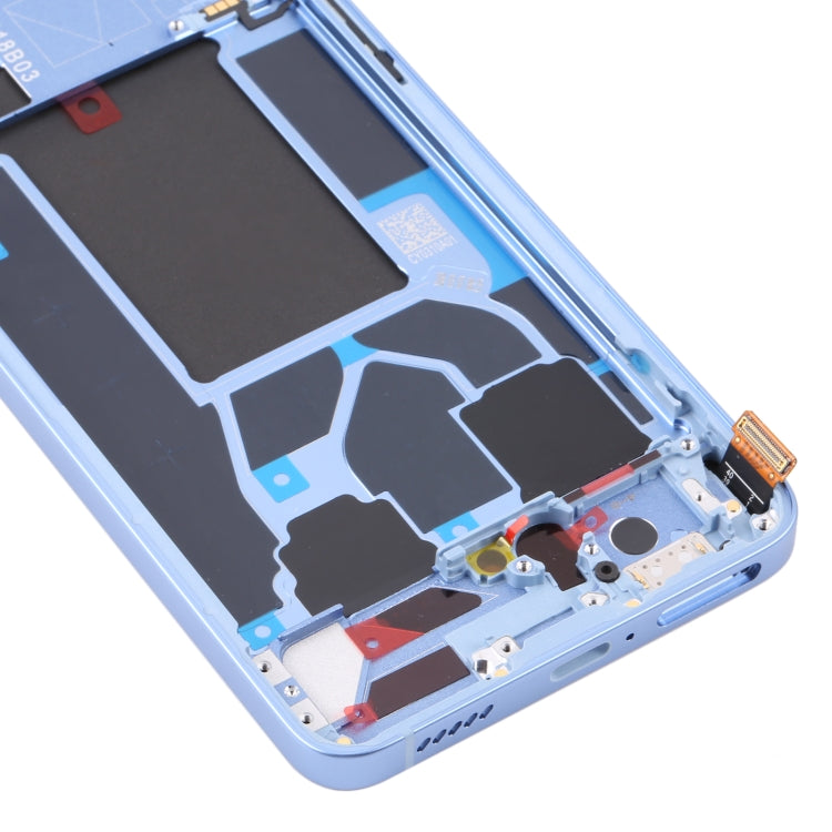 Original LCD Screen For OPPO Reno7 5G China PFJM10 Digitizer Full Assembly with Frame (Blue)