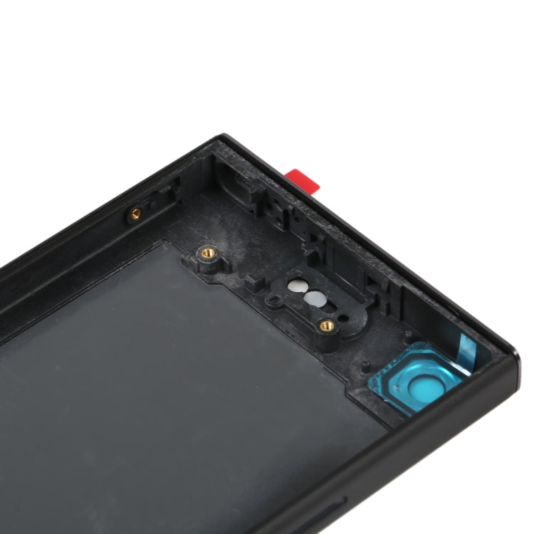 Original Battery Back Cover with Camera Lens Cover for Sony Xperia XZ1 Compact(Black)