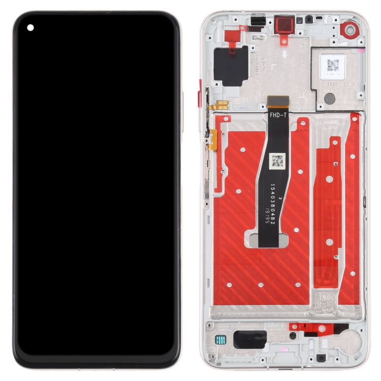Original LCD Screen For Honor 20 / Huawei Nova 5T Digitizer Full Assembly with Frame(Silver)