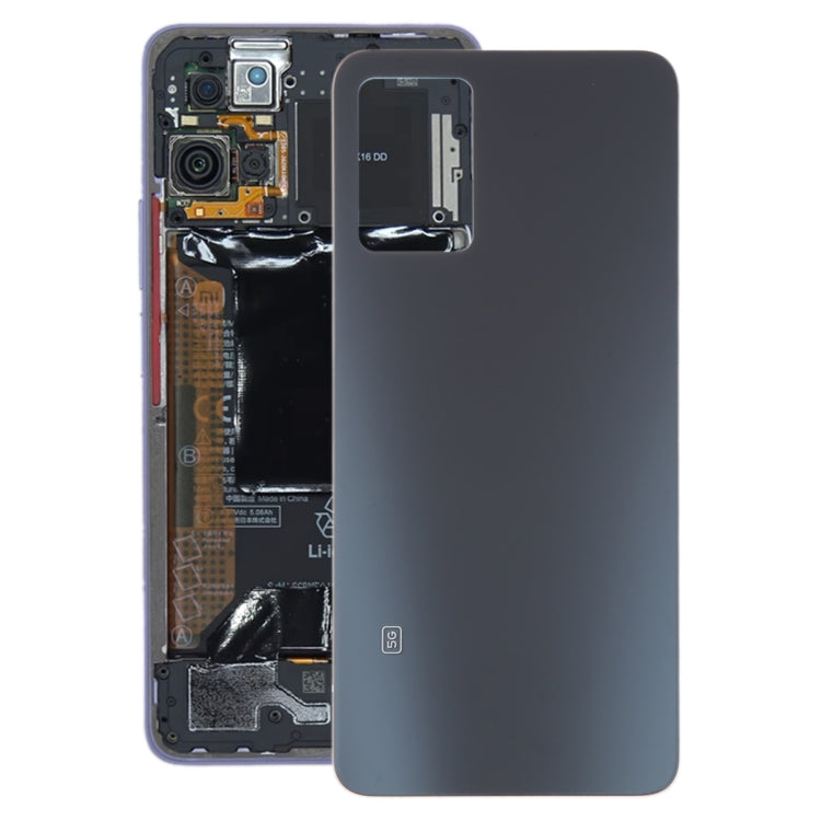 For Xiaomi Redmi Note 11 Pro+ 5G Glass Battery Back Cover(Black)