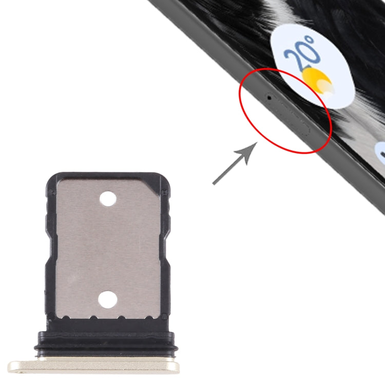 For Google Pixel 7 Original SIM Card Tray with SIM Pin (Gold) - Card Tray by PMC TechLife | Online Shopping South Africa | PMC TechLife