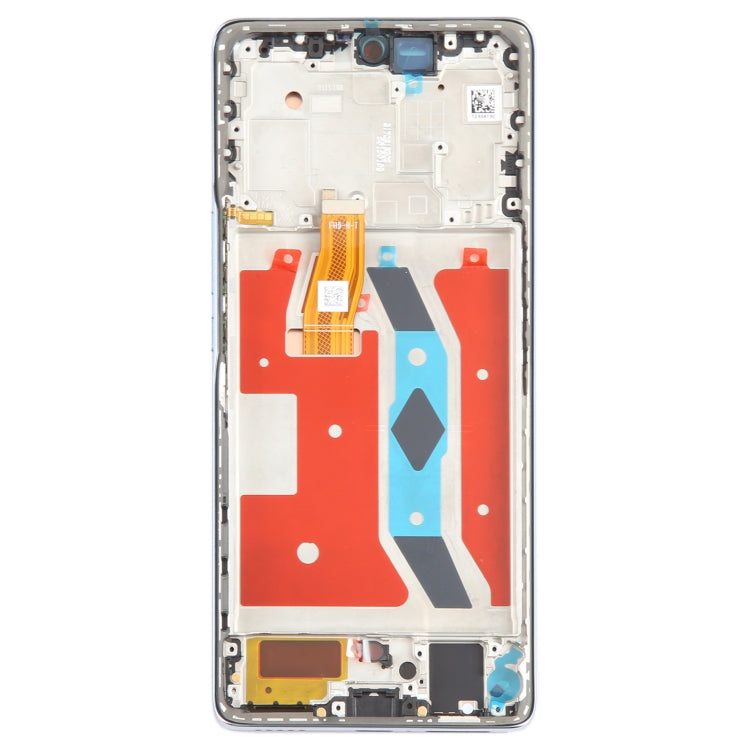 For Honor X9A Original LCD Screen Digitizer Full Assembly with Frame (Silver)