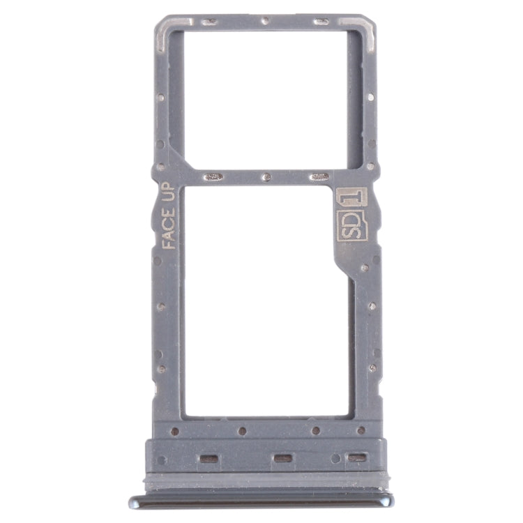 For Motorola Moto G Stylus 2021 SIM Card Tray + Micro SD Card Tray (Silver)